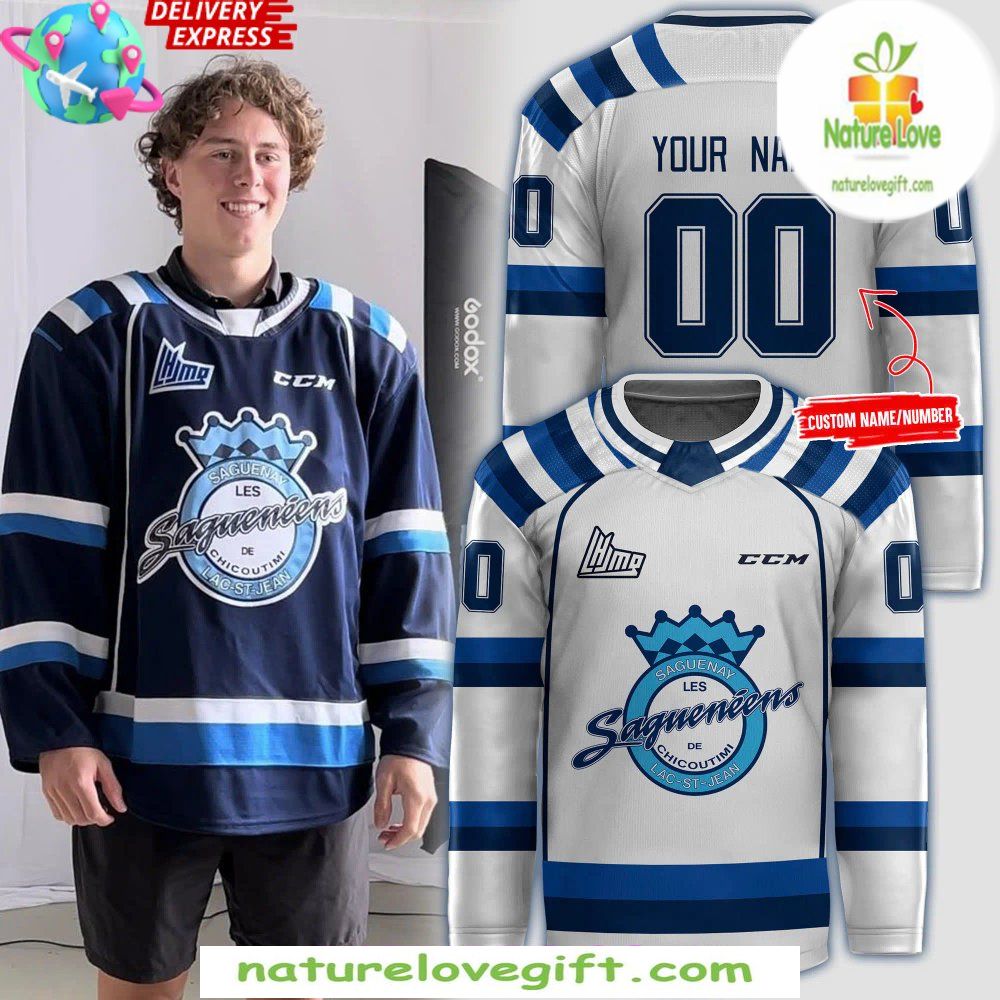 Saguenéens White Hockey Jersey 2026 Chicoutimi