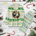 Christmas Mario​ and Xmas Wreath Green Pajamas Set