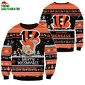 Cincinnati Bengals Merrykissmyass Funny Santa Claus Christmas Ugly Sweater