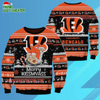 Cincinnati Bengals Merrykissmyass Funny Santa Claus Christmas Ugly Sweater