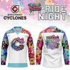 Cincinnati Cyclones 2026 Pride Night Limited Custom Hockey Jersey