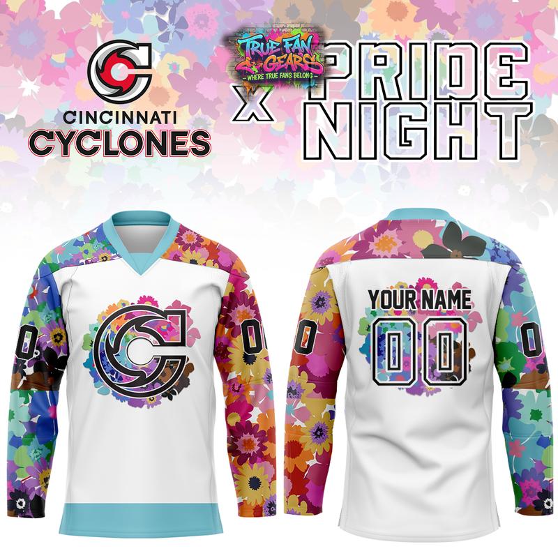 Cincinnati Cyclones 2026 Pride Night Limited Custom Hockey Jersey