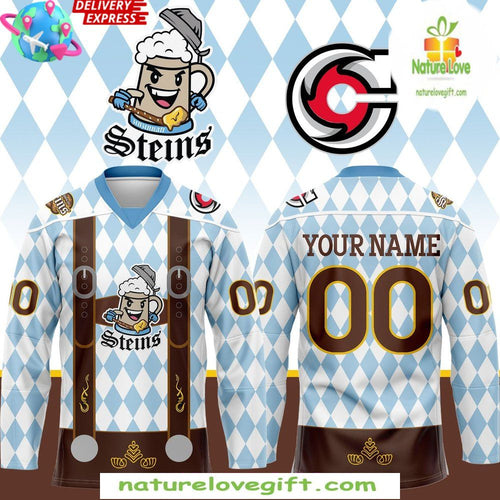 Cincinnati Cyclones Stein Jersey Zinzinnati Special Hockey