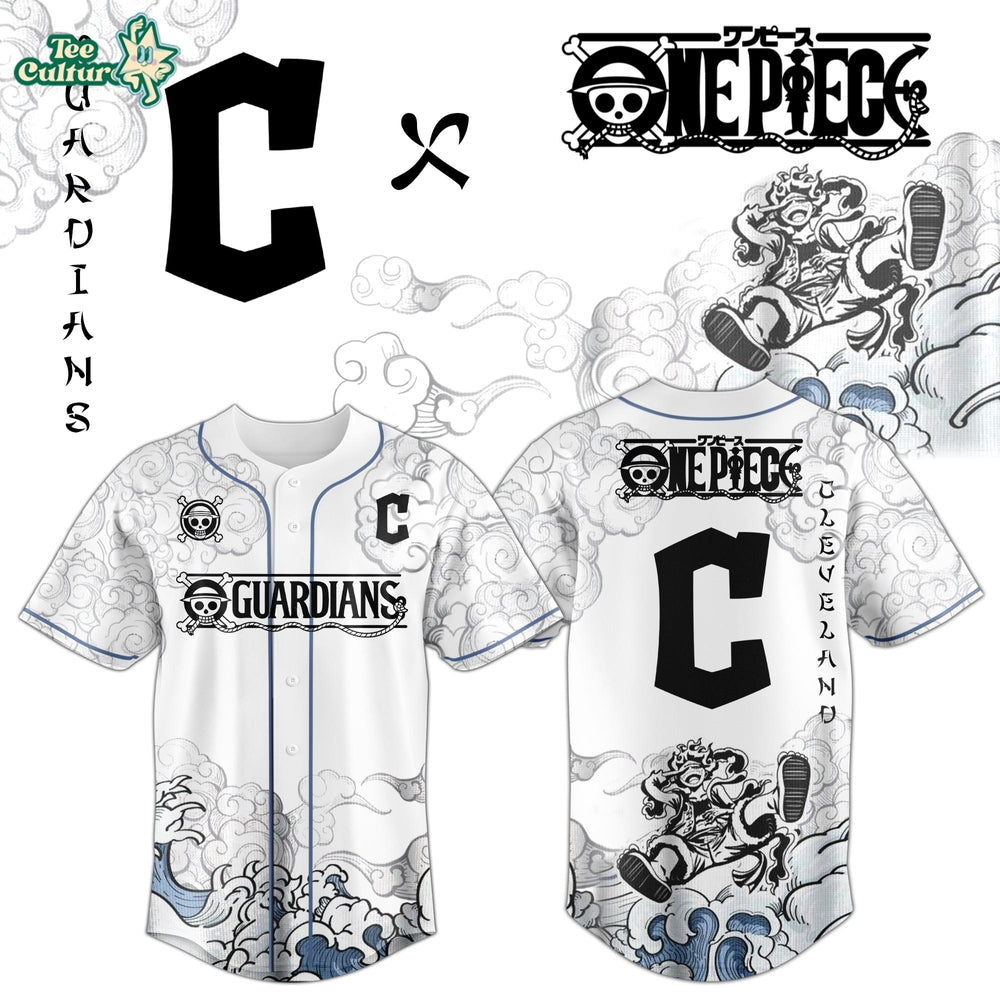 Cleveland Guardians x One Piece Jersey 2026 Luffy Gear 5