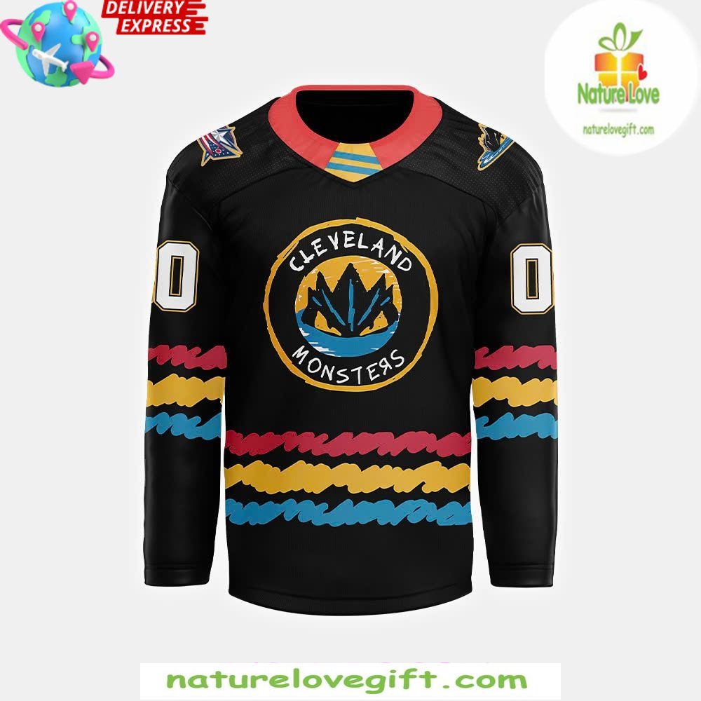 Cleveland Monsters 2026 Kids Hockey Jersey Babies Childrens Night