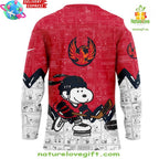 Peanuts Hockey Jersey Coachella Valley Firebirds 75th Anniversary