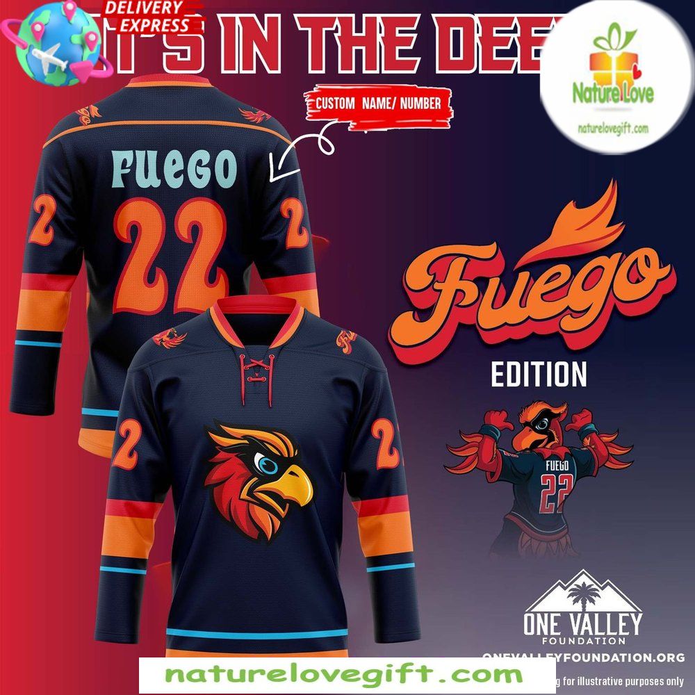 Coachella Valley Firebirds 2026 Fuego Birthday Hockey Jersey