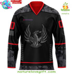 Firebirds Hockey Jersey Coachella Valley Stealth Fighter Military