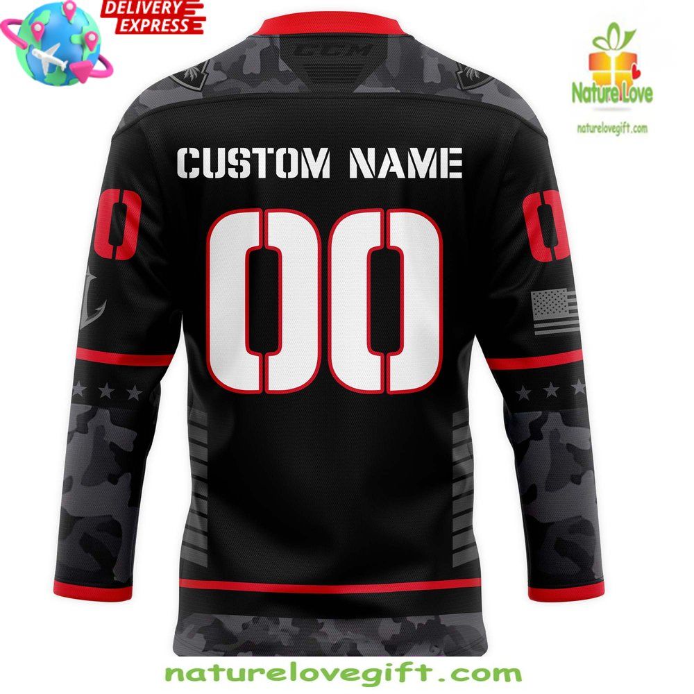 Firebirds Hockey Jersey Coachella Valley Stealth Fighter Military