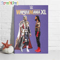 Cody Rhodes Vs Roman Reigns WWE Wrestle Mania XL Wall Art Poster Canvas