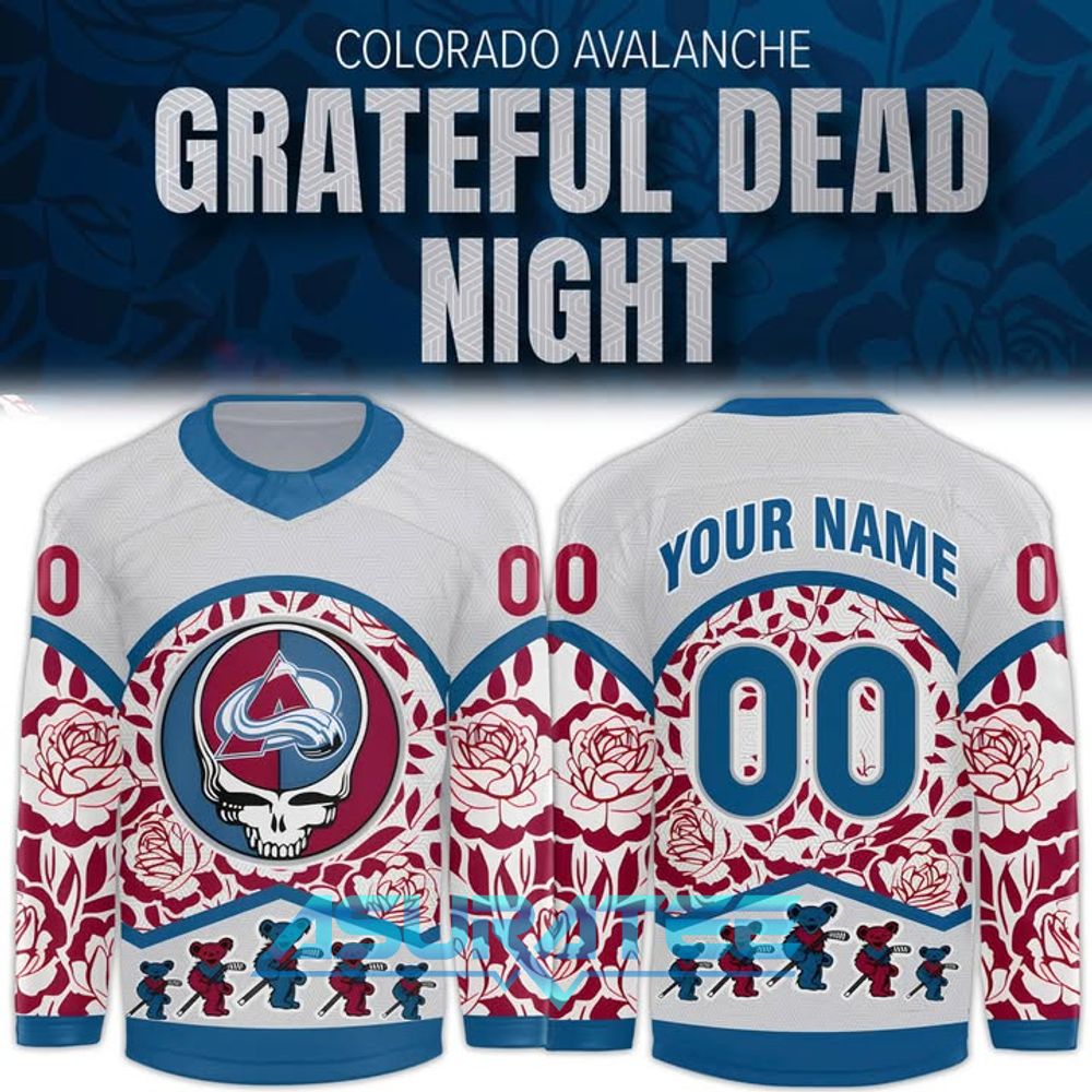 Colorado Avalanche 2025 Grateful Dead Night Jersey