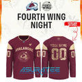 Colorado Avalanche x Fourth Wing Night 2026 Hockey Jersey