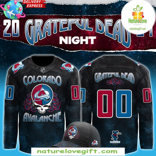 Grateful Dead Colorado Avalanche 2026 Hockey Jersey