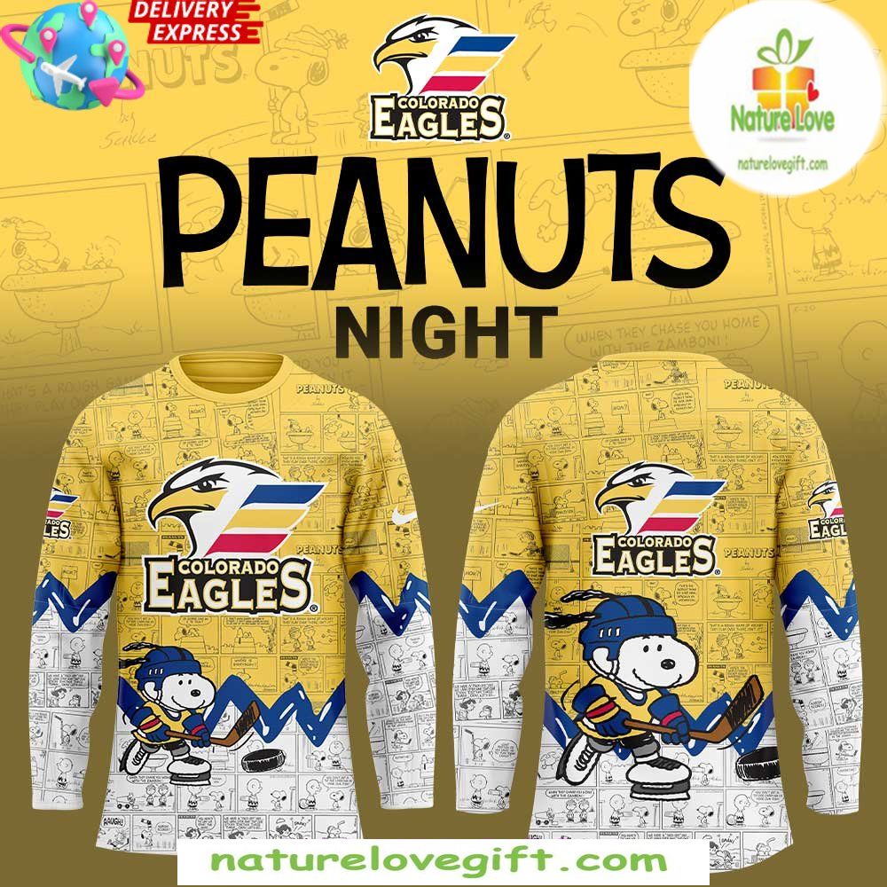 Peanuts Colorado Eagles Anniversary Jersey Special Edition
