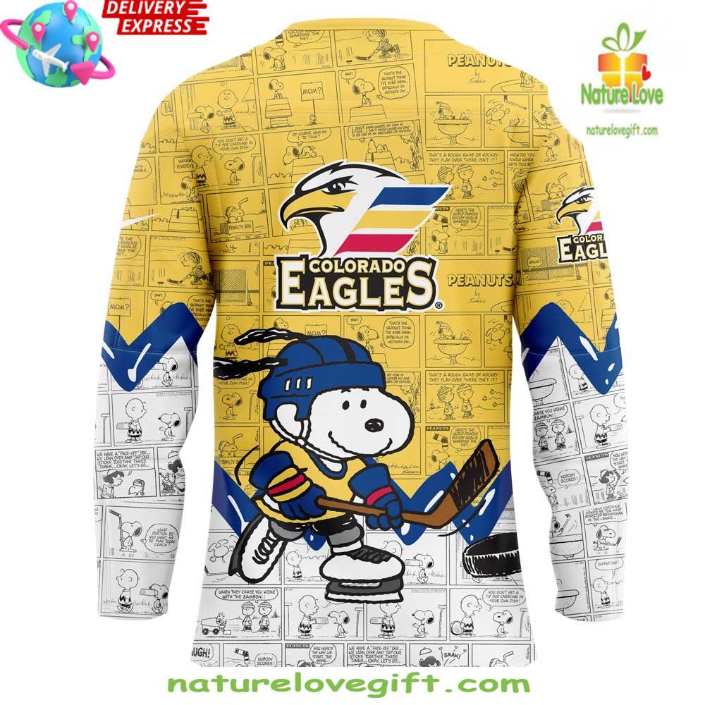 Peanuts Colorado Eagles Anniversary Jersey Special Edition