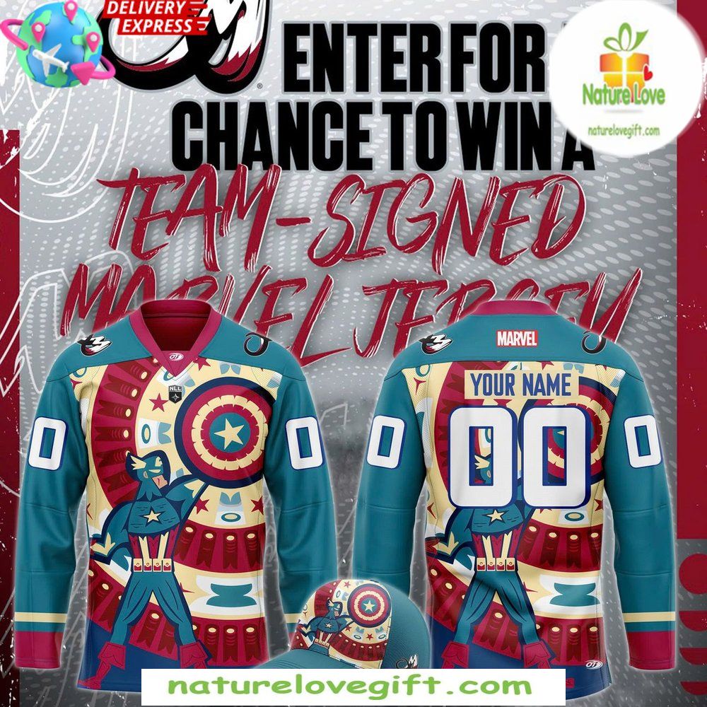 Colorado Mammoth Marvel Hockey Jersey 2026 Super Hero Night