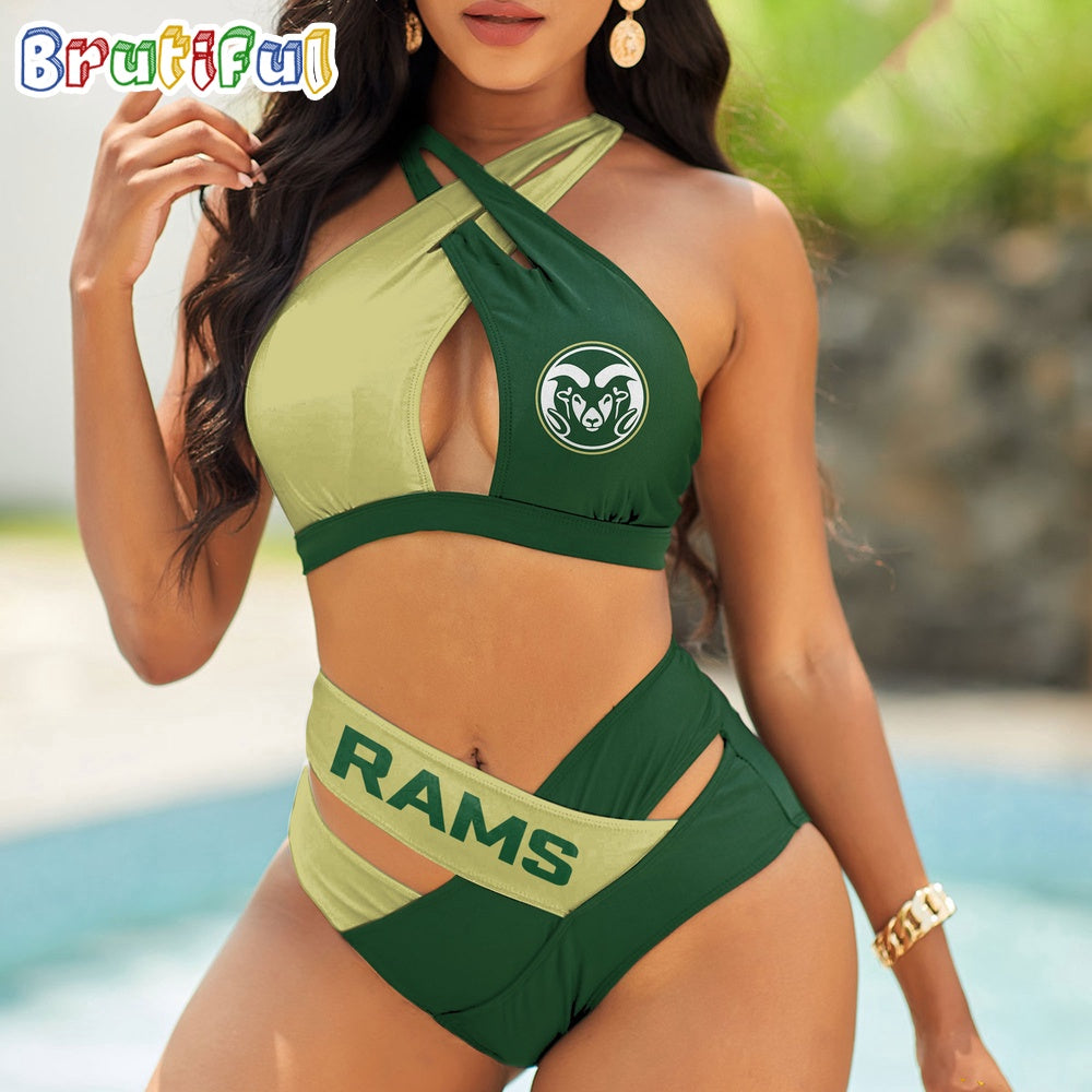 Colorado State Rams Women Bikini Set Sporty Bikini Sets