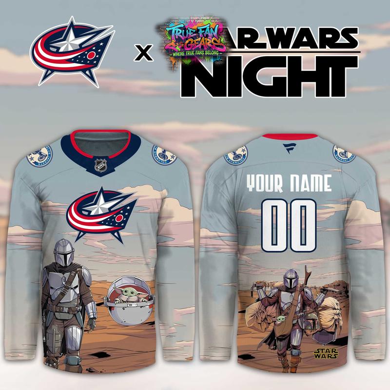 Columbus Blue Jackets Star Wars Night 2026 Limited Personalized Hockey Jersey