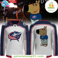 Columbus Blue Jackets Chill Guy White Hockey Jersey NHL Fan Gear