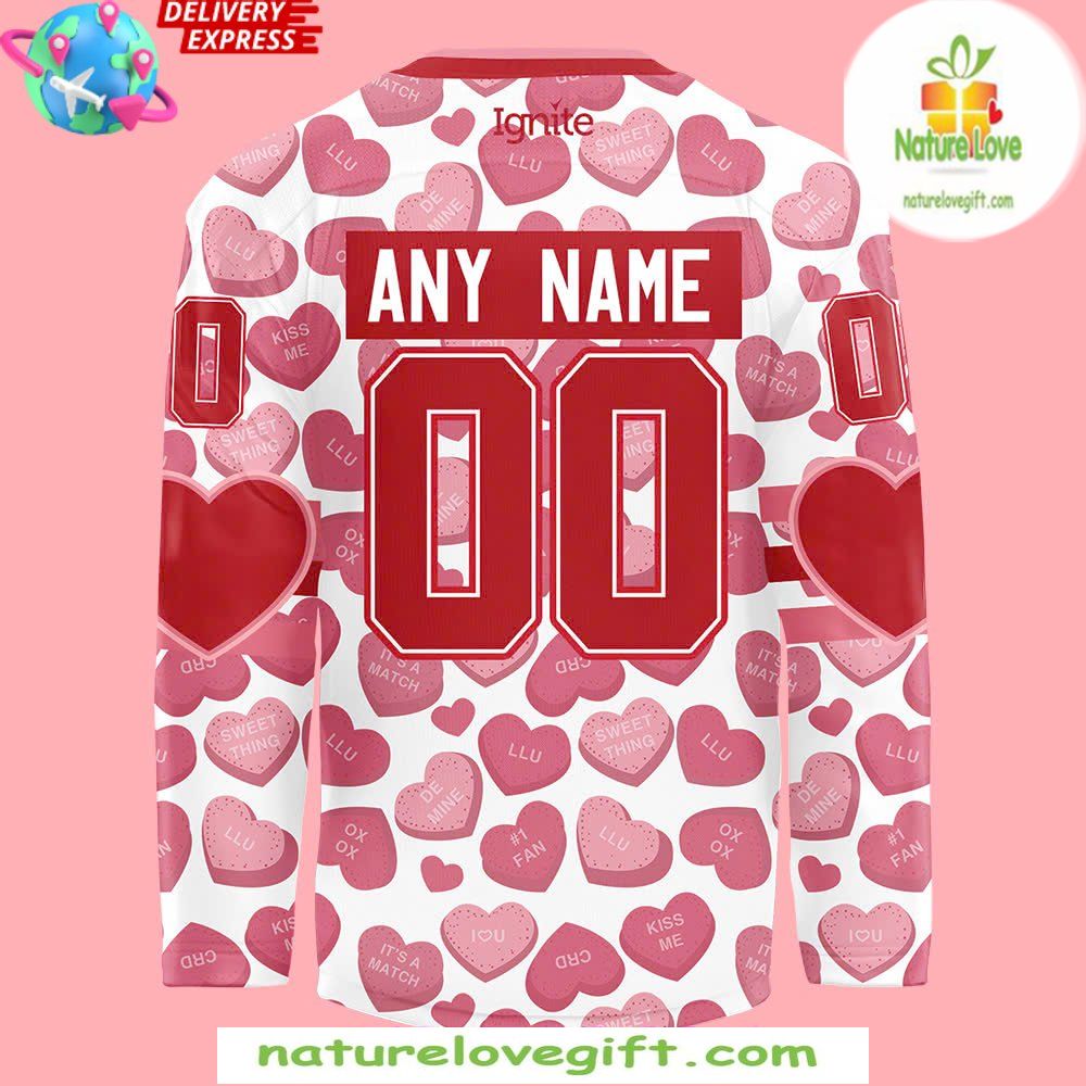 Columbus River Dragons Valentine Jersey Auction Hockey Jersey