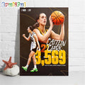 Congrats Caitlin Clark 3569 Points NCAA All-Time Leading Womens Scorer Poster Canvas