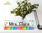 Crayons Custom Teacher Desk Name Plate Acrylic Plaque Gift For Teacher