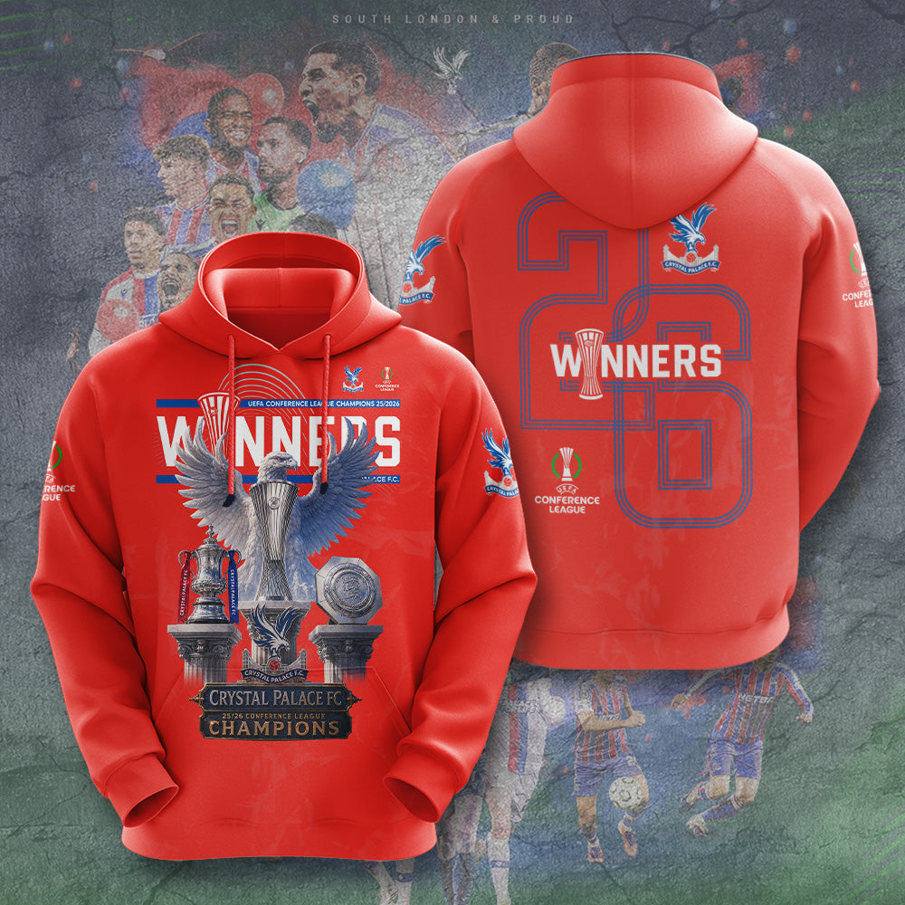 Crystal Palace FC 25/26 Conference League Champions 3D Apparel – GNE6796