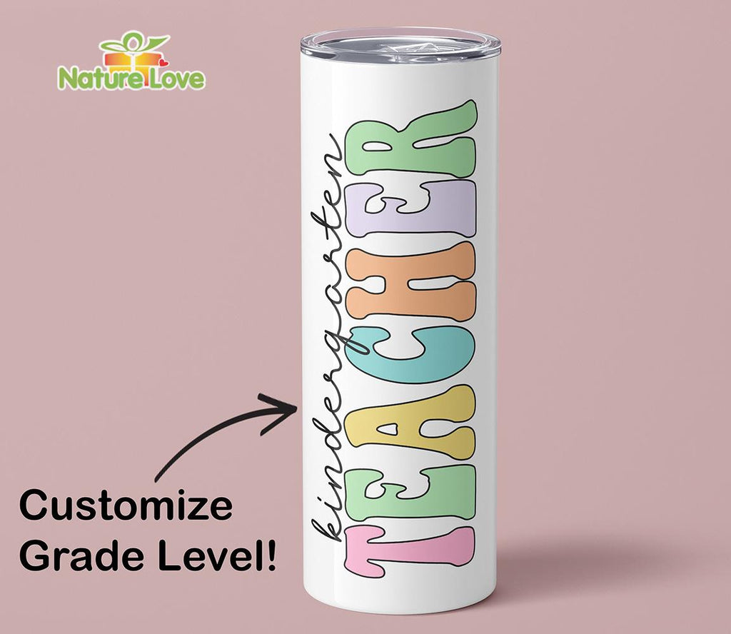 Custom Grade Level Teacher 20 oz Tumbler Back to School Gifts