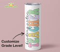 Custom Grade Level Teacher 20 oz Tumbler Back to School Gifts
