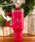 Custom 40oz Laser Engraved Tumbler with Name Valentines Day Gift