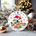 Custom Christmas Bingo Bluey Ornament Family Christmas Decorations