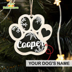 Custom Dog Christmas Ornament Personalized Pet Ornaments Xmas Gift for Dogs Lover