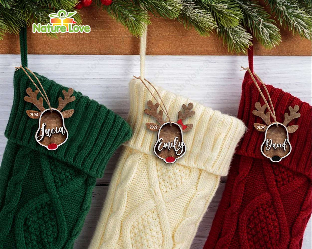 Custom Name Family Rudolph The Red Nosed Reindeer Christmas Ornament
