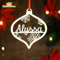 Custom Name On Ornament Christmas Decorations Xmas Tree Ornaments
