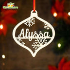Custom Name On Ornament Christmas Decorations Xmas Tree Ornaments
