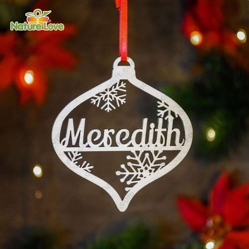 Custom Name On Ornament Christmas Decorations Xmas Tree Ornaments