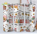 Wildflower Custom Teacher Name 20 oz Skinny Tumbler Back to School Gift