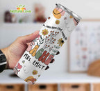 Wildflower Custom Teacher Name 20 oz Skinny Tumbler Back to School Gift