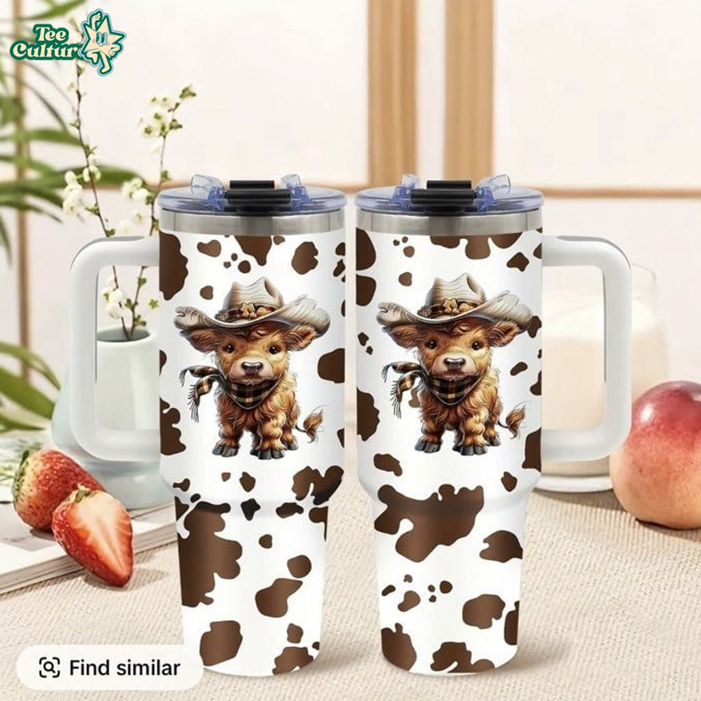 Cute Highland Cow 40oz Tumbler