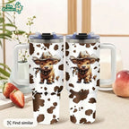 Cute Highland Cow 40oz Tumbler