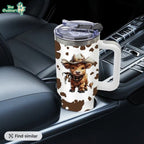 Cute Highland Cow 40oz Tumbler