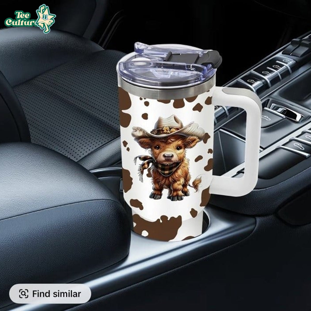 Cute Highland Cow 40oz Tumbler