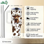 Cute Highland Cow 40oz Tumbler