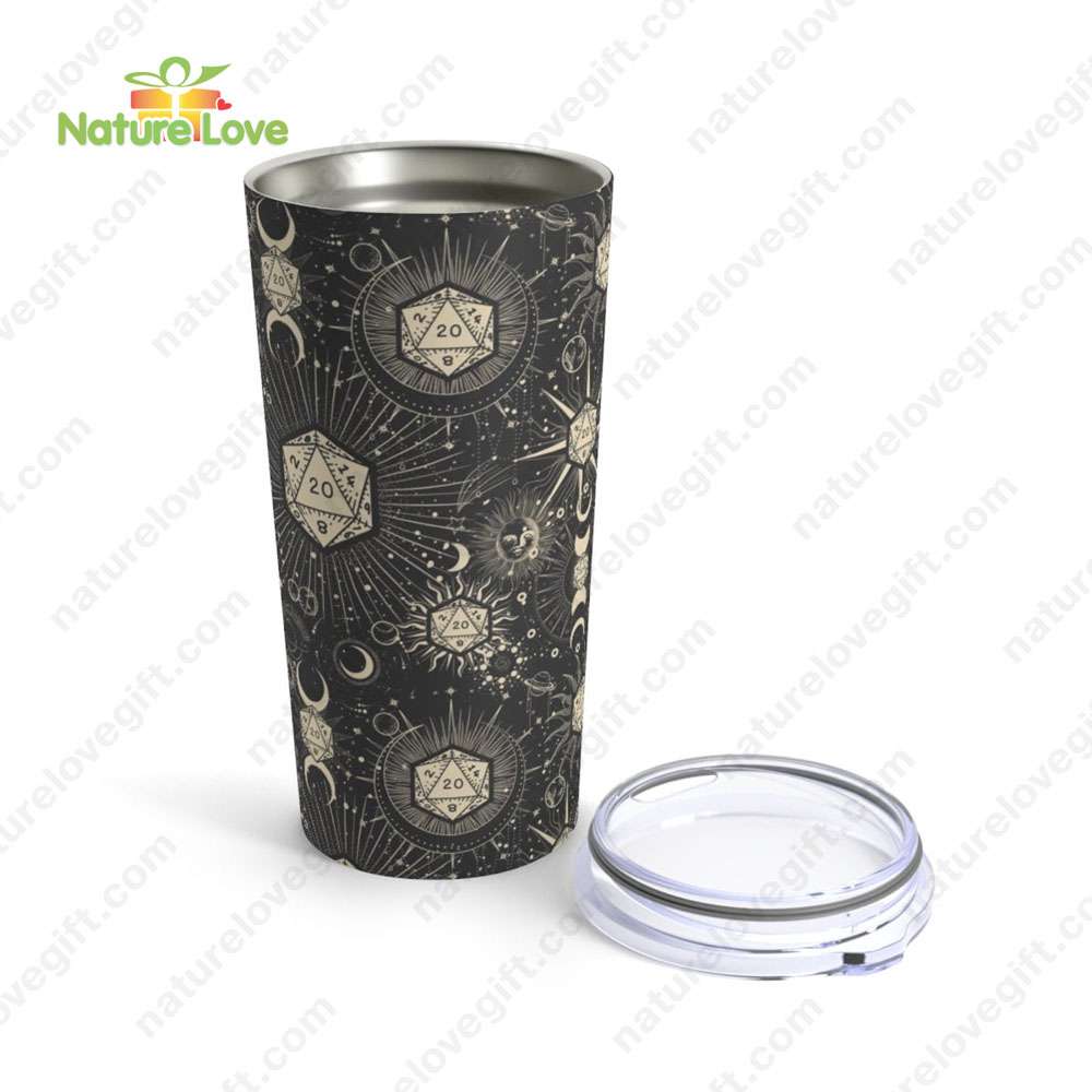 Moon Dice Dungeon Master Tumbler DnD Dungeons and Dragons Gift