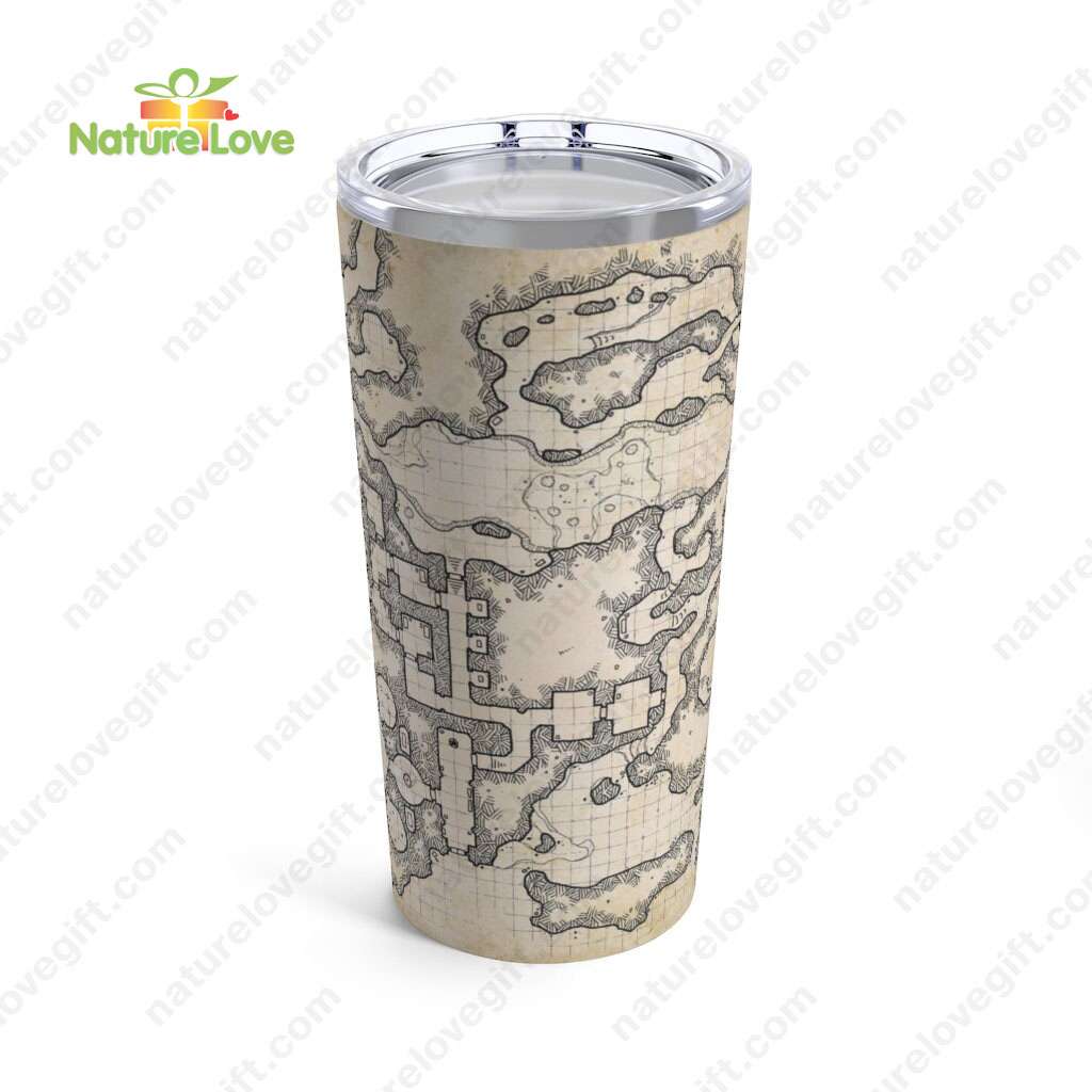 DND Map Cartography Pathfinder Tumbler DnD Dungeons and Dragons Gift