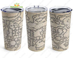DND Map Cartography Pathfinder Tumbler DnD Dungeons and Dragons Gift