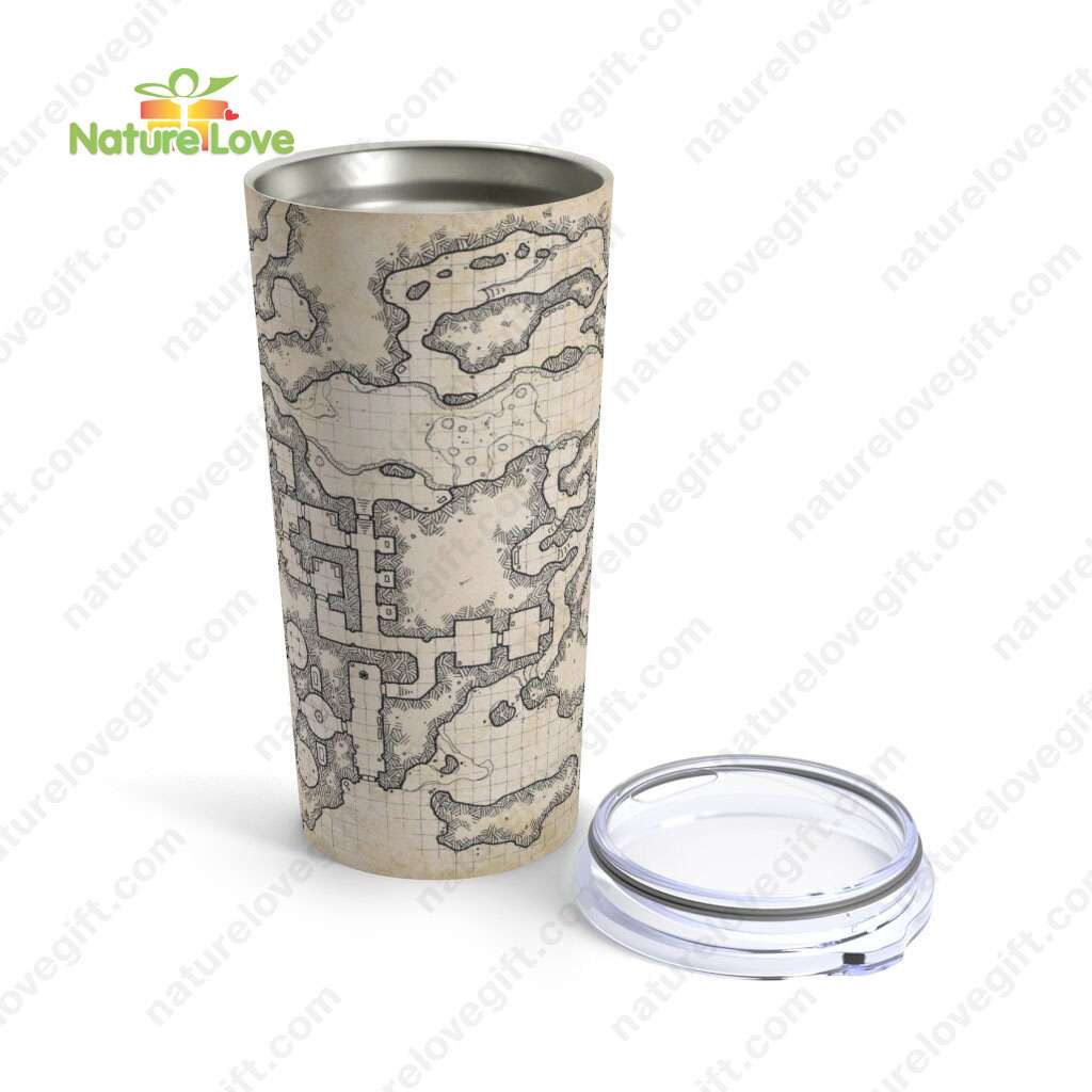 DND Map Cartography Pathfinder Tumbler DnD Dungeons and Dragons Gift