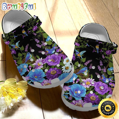 Daisy Flower Shoe Bird In Yardbland Clog Gift For Grandma Mother