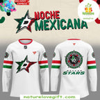 Dallas Stars Hockey Jersey Noche Mexicana Special White