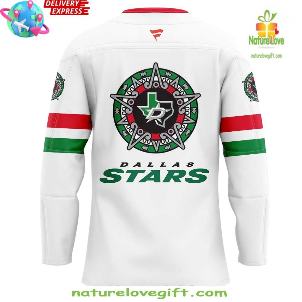 Dallas Stars Hockey Jersey Noche Mexicana Special White